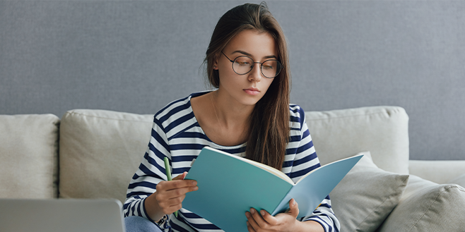 A girl conducts a feasibility study